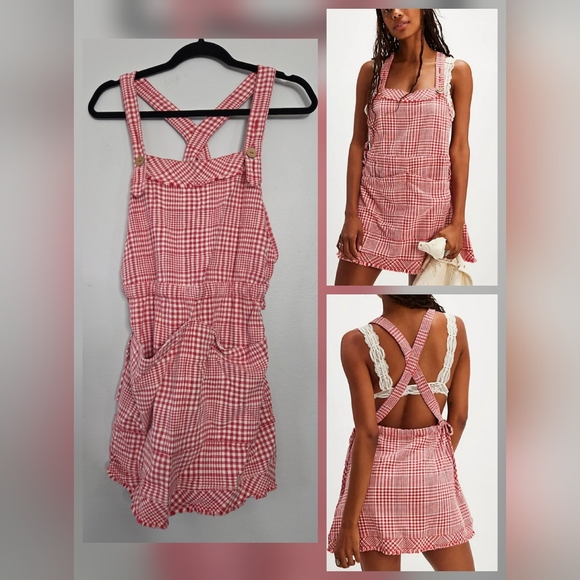 Free People Dresses & Skirts - Free People Chrissie Mini Skirtall Red Combo